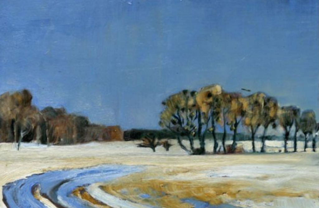 Peter Stechert, Die Elbe im Winter